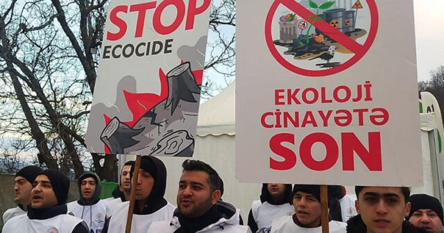 Laçın yolunda dinc aksiya davam edir – VİDEO – FOTO