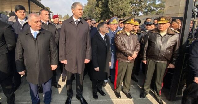 Nazirlər Orxan Əsgərovun dəfnində – FOTO