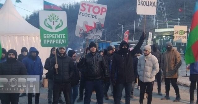 Xankəndi-Laçın yolunda etiraz aksiyası 27 gündür davam edir