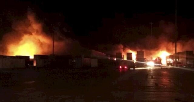 İsrailin döyüş təyyarələri SEPAH-ın avtomobil karvanını bombalayıb — VİDEO
