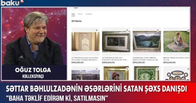 Səttar Bəhlulzadənin əsərlərini satan şəxs: “Baha təklif edirəm ki, satılmasın” – VİDEO