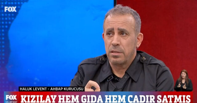 HALUK LEVENT AÇIQLADI – QIZILAY AHBAB-A QİDA VƏ ÇADIR SATIB – VİDEO
