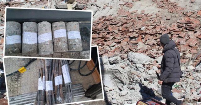 ZƏLZƏLƏDƏ DAĞILAN BİNANIN BETONUNDA TAXTA VƏ GİL AŞKARLANDI