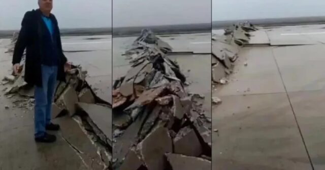 HATAYDA ZƏLZƏLƏDƏN SONRA HAVA LİMANINDA YER YARILDI – FOTO,VİDEO