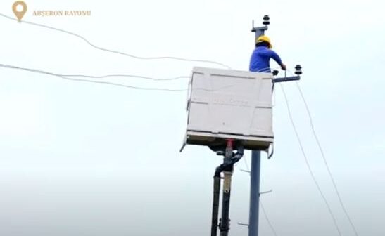 Abşeronda elektrik təsərrüfatı yenilənir – VİDEO