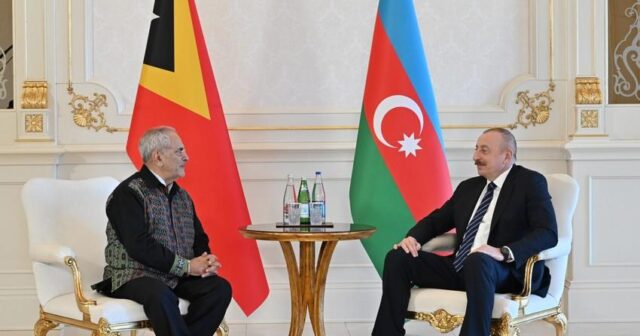 İlham Əliyev Timor-Lestenin Prezidenti ilə görüşüb