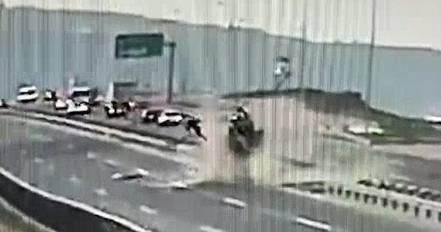 Bakı dairəvi avtomobil yolunda dəhşətli qəza – Video