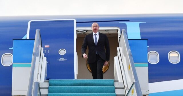 Prezident Türkiyəyə səfərə gedib – FOTO