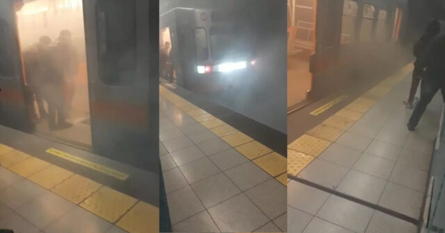 İSTANBULDA METRO TÜSTÜLƏNDİ – SƏRNİŞİNLƏR TƏXLİYƏ EDİLDİ(VİDEO)