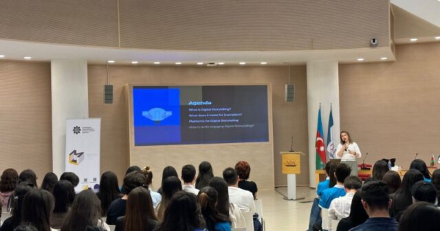 “MEDİAlab” layihəsi çərçivəsində tələbələr üçün seminar keçirilib – FOTOLAR