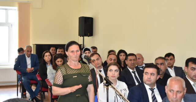 Şirvanda sakinlərlə növbəti səyyar görüş Bayramlı qəsəbəsində keçirilib