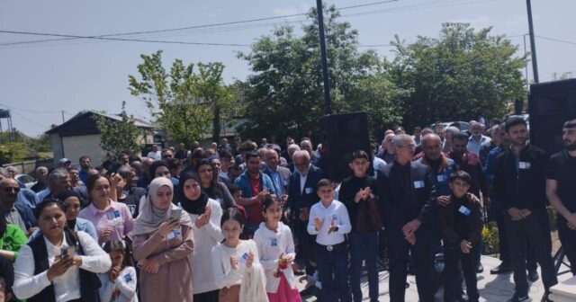 Masallıda şəhidin adına abidə-bulaq kompleksinin  açılışı olub-FOTO