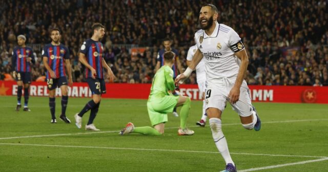 Kərim Benzema “Nou Kamp”da het-trik etməklə tarixə düşüb