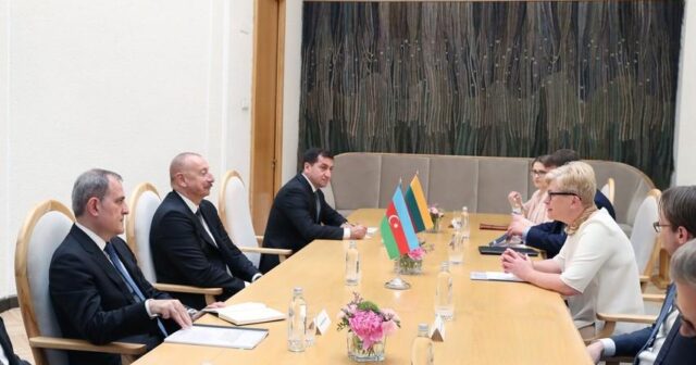 Azərbaycan Prezidentinin Litvanın Baş naziri ilə görüşü olub
