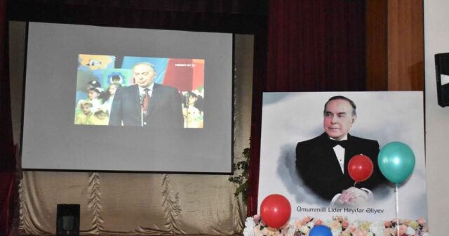 Şirvanda Heydər Əliyevin anadan olmasının 100 illik yubileyi münasibəti ilə konsert proqramı təşkil edilib