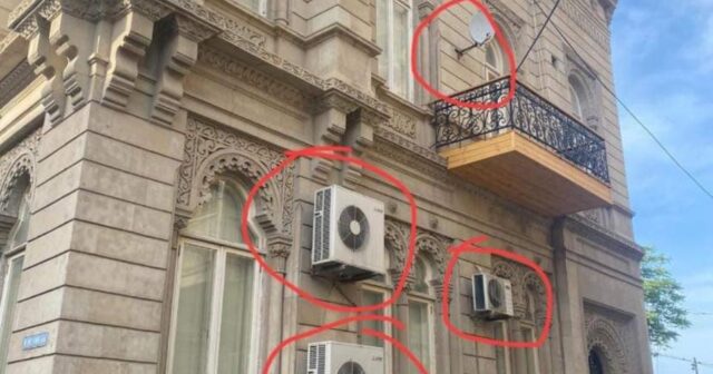MEMARLAR İTTİFAQI TARİXİ BİNANI BU HALA SALDI… – FOTO