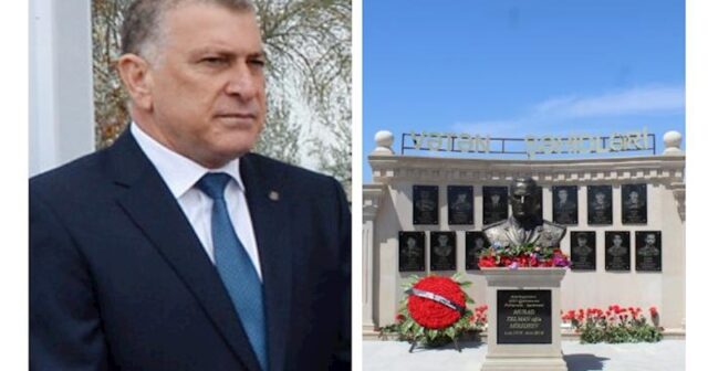 Sabirabadın icra başçısı Milli Qəhrəmanın büstünün və bulağın açılışına qatılmadı — FOTOLAR