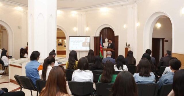 Şirvanda “Heydər Əliyev – Əsrə bərabər ömür” adlı tədbir keçirilib-FOTOLAR