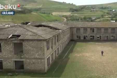 İkiyə bölünən məktəb binasında şagirdlər ölümlə üz-üzə qalıblar – VİDEO