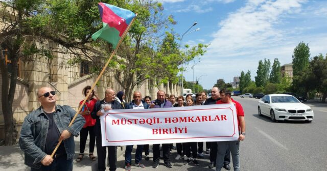 BAKIDA 1 MAY AKSİYASI – FOTO