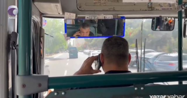 Əllərindən telefon düşməyən avtobus sürücüləri – Təhlükə nə vaxtadək davam edəcək? -VİDEO