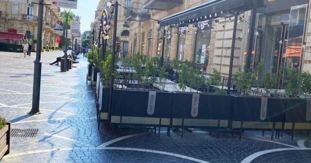 RESTORANLAR NİZAMİ KÜÇƏSİNİ BELƏ ZƏBT EDİB… – FOTO
