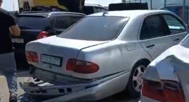 Qaradağda 10-dan çox maşının iştirakı ilə bağlı verən qəzanın görüntüləri – ANBAAN VİDEO
