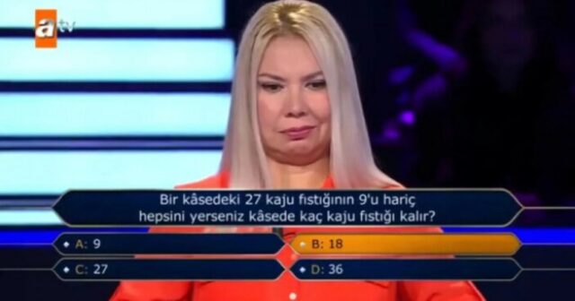 Məşhur yarışda şok anlar: Akademik qadın 2-ci sualda uduzdu