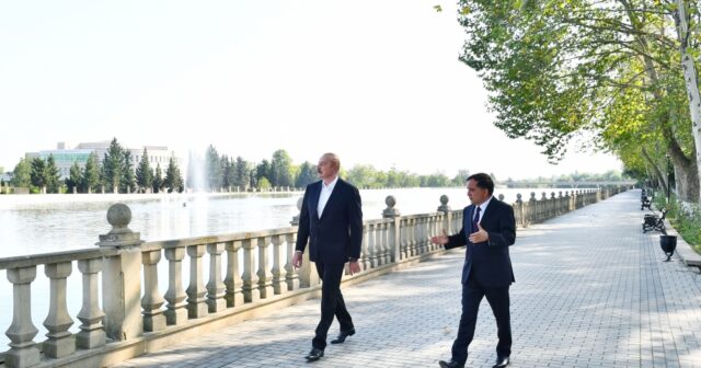 Prezident 4 rayona səfər etdi – FOTOLAR