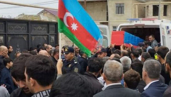 Azərbaycan Ordusunun qəzada həlak olan hərbçisi Elgün Həsənov dəfn edildi-VIDEO