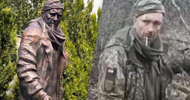 GÜRCÜLƏR UKRAYNALI QƏHRƏMANA HEYKƏL UCALTDI-FOTO