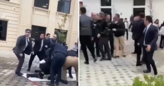 Məktəbin qarşısında qan töküldü – Bakıda