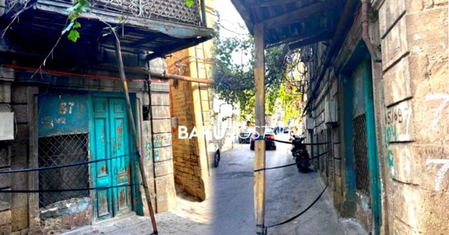 Bakının mərkəzində “ölüm balkonu” – VİDEO
