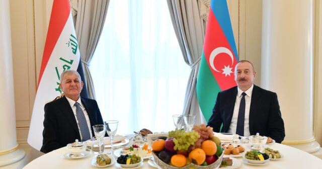 Azərbaycan Prezidentinin adından İraqın dövlət başçısının şərəfinə rəsmi nahar verilib