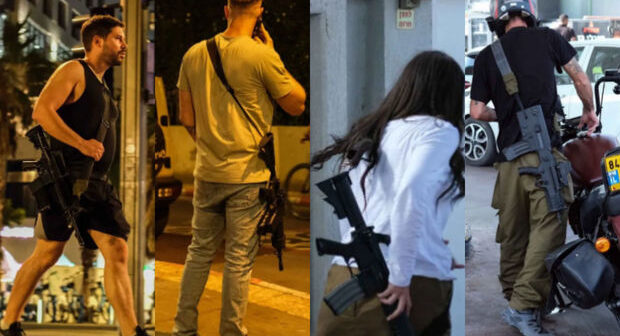 İsraildə paytaxt küçələri silahlı adamlarla doldu – FOTO