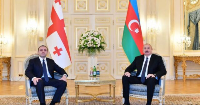 Prezident İlham Əliyev İrakli Qaribaşvili ilə görüşdü