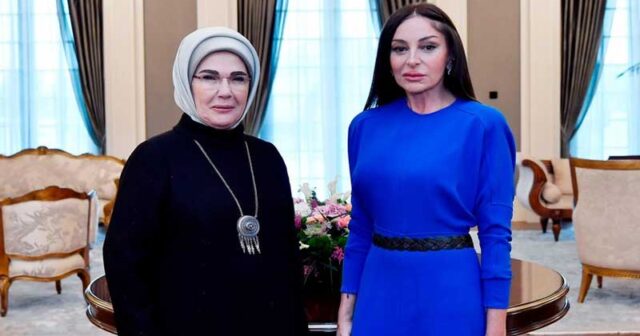 Mehriban Əliyeva Əminə Ərdoğanla görüşdü
