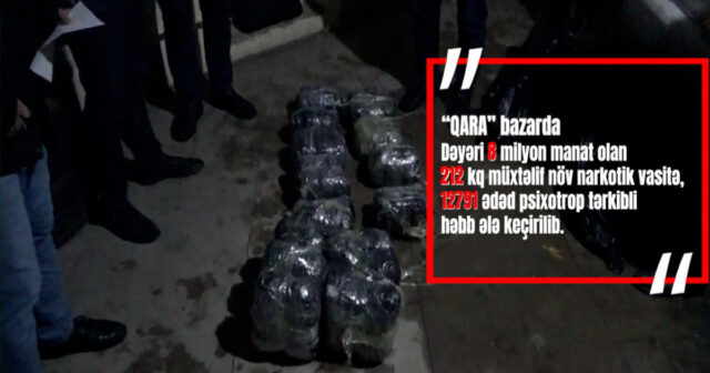 Azərbaycanda BÖYÜK ƏMƏLİYYAT: 8 milyonluq narkotik belə ələ keçirildi – VİDEO