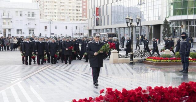 DTX əməkdaşları Xocalı abidəsini ziyarət ediblər