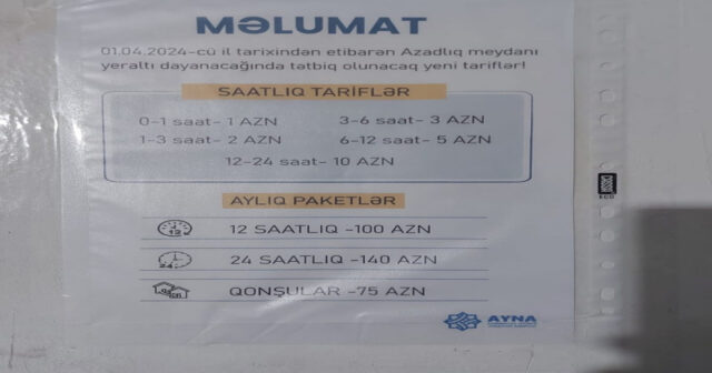 Parkinq qiymətləri niyə artırıldı? – Rəsmi açıqlama
