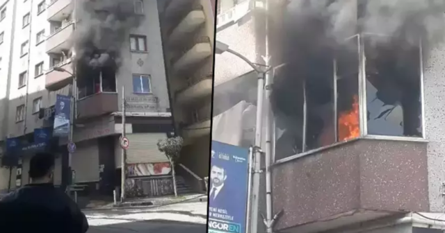 Qazan partladı: Binada yanğın