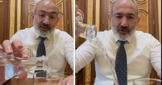 Paşinyan suyu masaya tökərək görün nə dedi