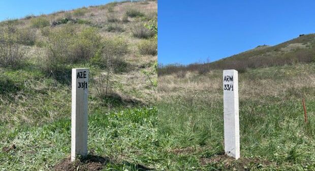 35 sərhəd dirəyi quraşdırılıb