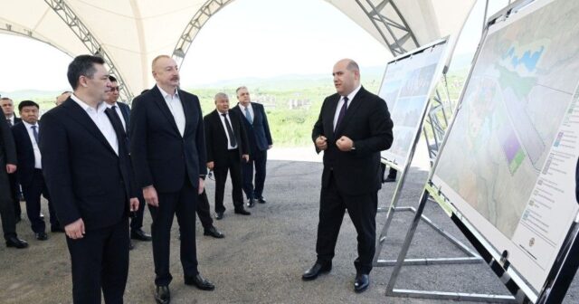 Prezidentlərə Füzulinin Baş planı təqdim edildi – FOTOLAR