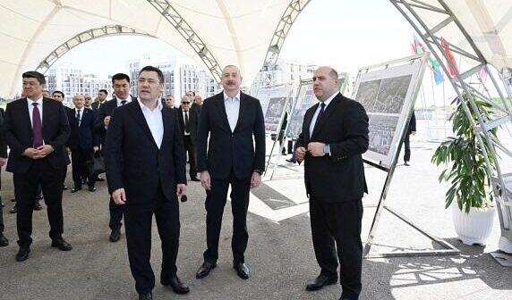 Prezidentlər Füzulinin dağıdılmış yerlərinə baxdılar – Foto