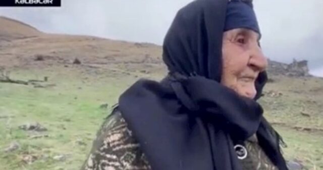 91 yaşlı ana oğlunun şəhid olduğu ərazidə — VİDEO