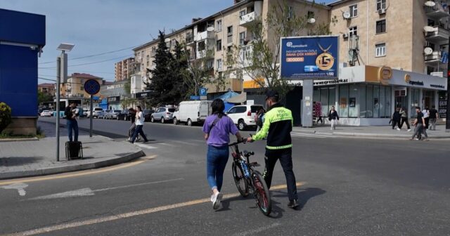 Sumqayıtda 1 gündə 196 piyada cəzalandırıldı – VİDEO