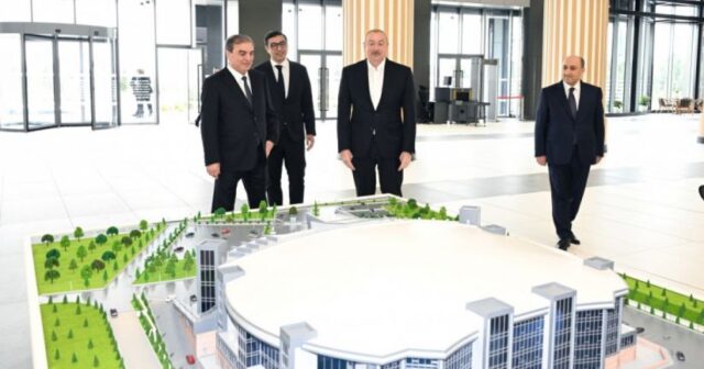 İlham Əliyev Gəncə İdman Sarayının açılışında iştirak edib-FOTOLAR