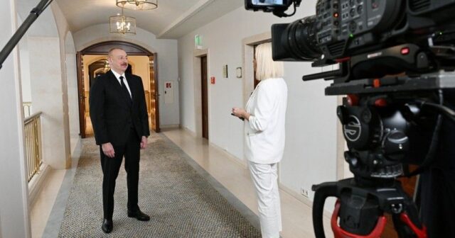 İlham Əliyev “Euronews”a müsahibə verdi – FOTO