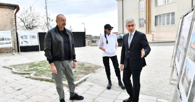 İlham Əliyev və Mehriban Əliyeva Mamayı məscidinin açılışında